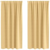  Zavjese za blackout s prstenovima 2 pcs Bež 175 x 140 cm | shoptok.hr