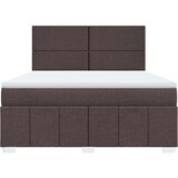  Boxspring - Krevet s oprugama i madracem tamnosmeđi 180x200 cm tkanina - Tamno smeđa 180 x 200 cm Gladak dizajn | shoptok.hr