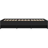  Okvir za krevet crni 100x200 cm konstruirano drvo | shoptok.hr