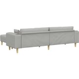  Tkaninska sofa s jastukom 3 pcs Oblačnosiva 208 cm tkanina | shoptok.hr