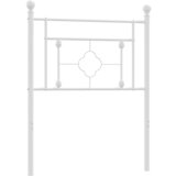 Maison Chic kovinsko posteljno vzglavje - vzglavna omarica - nočna omarica belo 75 cm, (21704685) Cene