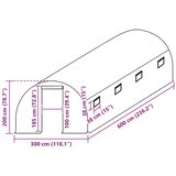 Zamjenski pokrov za plastenik (18 m²) 3 x 6 x 2 m prozirni | Eponuda.ba