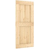vidaXL Drsna vrata s kompletom vodil 90x210 cm trdna borovina | Shoptok.si