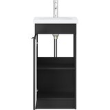  Kupaonski umivaonik s sudoperom Crna 42 x 40 x 84,5 cm | shoptok.hr