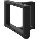 vidaXL noge kavne mizice t-oblika 2 kosa črna 50x25x(30-31) cm jeklo Cene