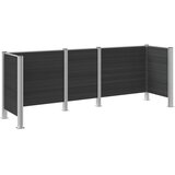  Ograda za kante za smeće Siva 315 x 85 x 115 cm Aluminij i WPC | shoptok.hr