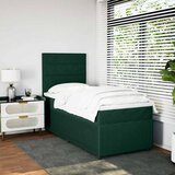 Box spring krevet s madracem tamnozeleni 100x200 cm baršunasti | shoptok.hr