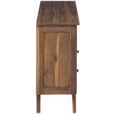  Strani šal s predalom Naravna 100 x 30 x 68 cm Trden tikov les, (5000107584) | Shoptok.si