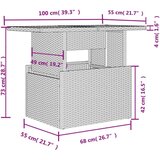 9-dijelni set vrtnih sofa od poliratana s jastucima sivi | shoptok.hr