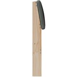  Tapecirani uzglavlje Tamno siva 140 cm Čvrsto borovo drvo | shoptok.hr