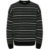 Only & Sons Pulover 'ONSROY' siva / crna / bijela | shoptok.hr