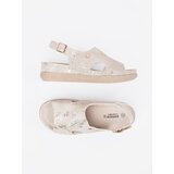 GOODIN Flat sandals with taupe buckle | Shoptok.si
