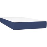 vidaXL Box spring postelja z vzmetnico moder 90x190 cm blago | Shoptok.si