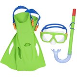 Bestway ronilački set s maskom, disalicom i perajama zeleni 25019 | shoptok.hr