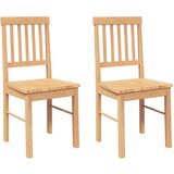 Maison Chic Jedilni stoli - Vzorci stoli 2 kosa masivne lesene gume A334, (22032347) | Shoptok.si