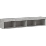 TV ormarići s LED svjetlima 2 kom siva boja betona 80x30x30 cm | shoptok.hr