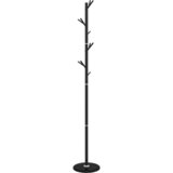  Stalak za kapute crni 175 cm od željeza obloženog prahom | shoptok.hr
