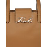 Karl Lagerfeld Ročna torbica svetlo rjava | Shoptok.si