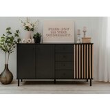 Livetastic KOMODA, črna, hrast artisan | Shoptok.si