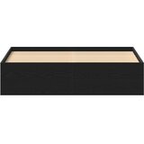  Okvir kreveta bez madraca crni hrast 150x200 cm izrađeno drvo | shoptok.hr