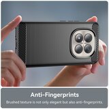 Techsuit Carbon Silicone maska za Xiaomi Redmi Note 15 Pro 4G - crna | shoptok.hr