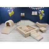  Set mekih igara XXL, 12-dijelni set mekih igara, igraonica za djecu, bež | shoptok.hr