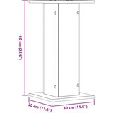 vidaXL Stalci za biljke 2 kom 30 x 30 x 60 cm konstruirano drvo | shoptok.hr