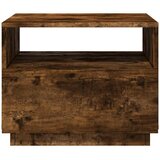  Stolić za kavu s LED svjetlima boja dimljenog hrasta 50x49x40cm | shoptok.hr