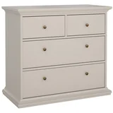Kremno bela komoda 96x87x49 cm Paris –