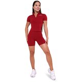 GymBeam ženska majica Ignite Cropped Dark Red 92170