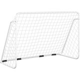 The Living Store Nogometni gol s mrežom bijeli 180 x 90 x 120 cm čelčni | shoptok.hr