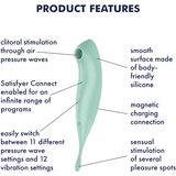 Satisfyer Twirling Pro - pametni klitorisni vibrator 2v1, ki ga je mogoče ponovno napolniti (meta) | Shoptok.si