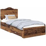  Krevetna konstrukcija Staro drvo 100 x 200 cm Konstruirano drvo | shoptok.hr