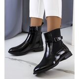 D/CEO Black wedge heeled boots Etylioo Cene