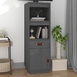 vidaXL Visoka komoda siva 34 x 40 x 108,5 cm od masivne borovine Cijene