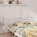  Uzglavlje za krevet bijelo 206 x 4 x 100 cm od masivne borovine | shoptok.hr