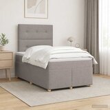  Boxspring krevet s madracem Sivosmeđa 120 x 190 cm Tkanina | shoptok.hr