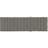  Jastuk za ležaljku prošarani tamnosivi 200x70x4 cm od tkanine | Eponuda.com