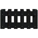  Vrtna sadilica s izgledom ograde crna 60x30x30 cm od borovine | Eponuda.ba