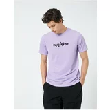 Koton T-Shirt - Purple - Regular fit