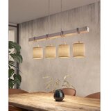 Brilagi LED luster na lanku NUBILA 4xE27/60W/230V siva/svetlo braon | Eponuda.com