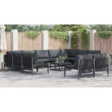 vidaXL Sjedeća garnitura za vrt 12 pcs Antracit Čelik | shoptok.hr