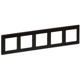 Legrand 754175 - Okvir za prekidače VALENA LIFE 5P, tamno drvo Cene