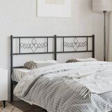 vidaXL Metalno uzglavlje crno 120 cm | shoptok.hr