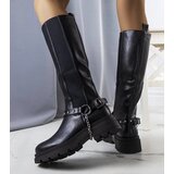 D/CEO Black patent leather insulated boots Campi | shoptok.hr