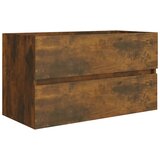 Ormarić za umivaonik boja dimljenog hrasta 40x35x62,5 cm drveni | shoptok.hr