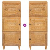 vidaXL Highboard Svjetlosmeđa 40 x 33 x 110 cm masivno drvo manga | shoptok.hr
