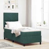  Krevet s opruga kutije Tamnozelena 80 x 200 cm Baršun | shoptok.hr