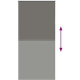 vidaXL Rolo zavjesa Blackout siva 115x210 cm Širina tkanine 110,7 cm | shoptok.hr