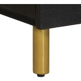 vidaXL Komoda črn 80x33x75 cm inženirski les | Shoptok.si